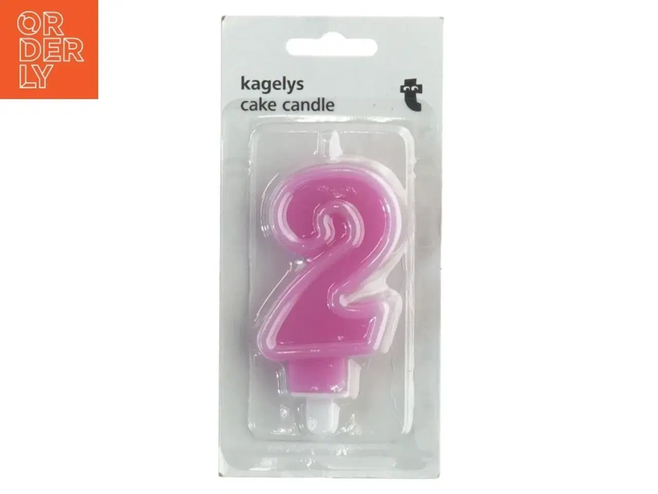 Billede 1 - Kagelys nummer 2 fra Tiger (str. 14 cm)