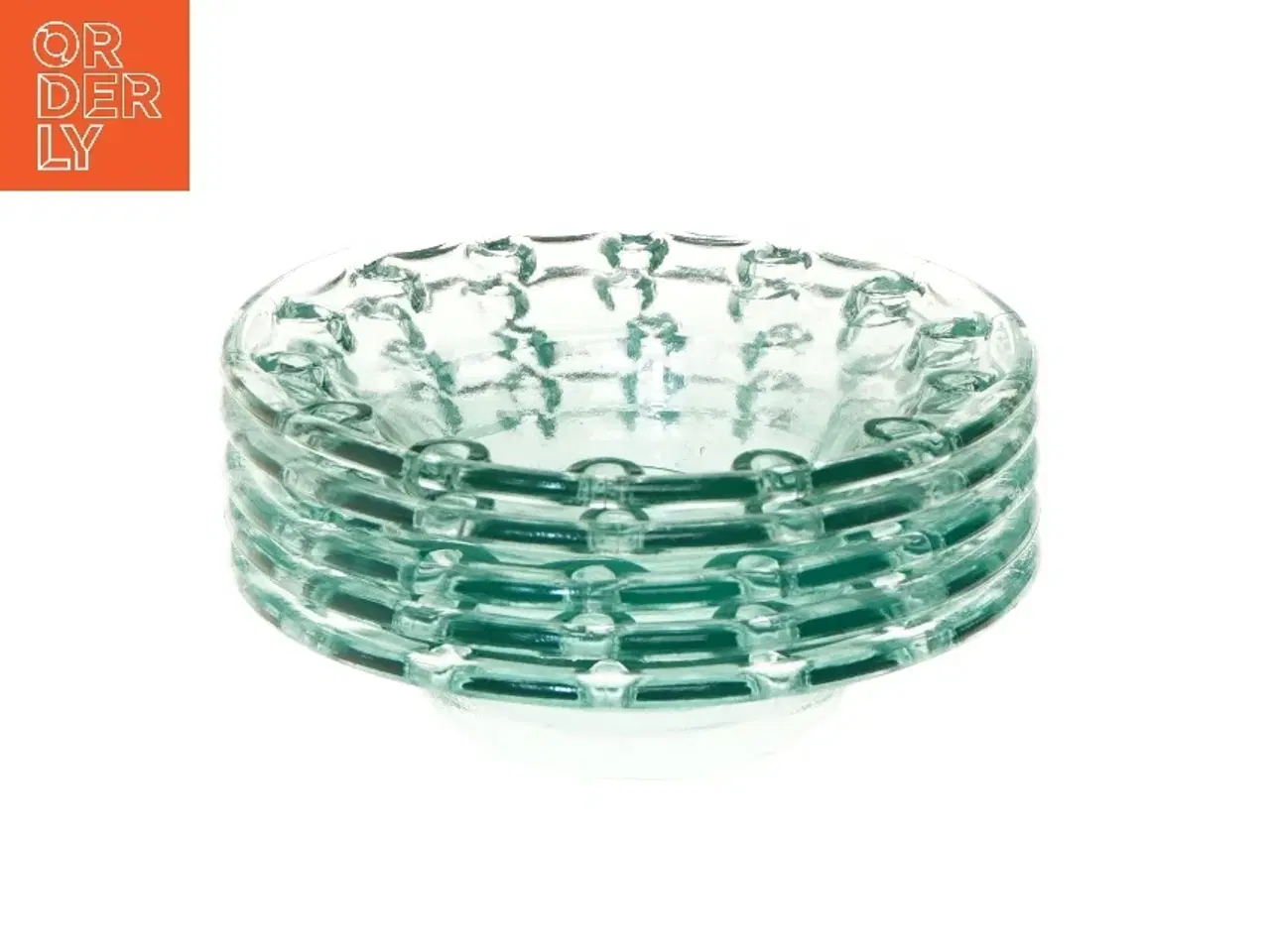 Billede 1 - Glas tallerken sæt (str. 5 stk Ø 20 cm)