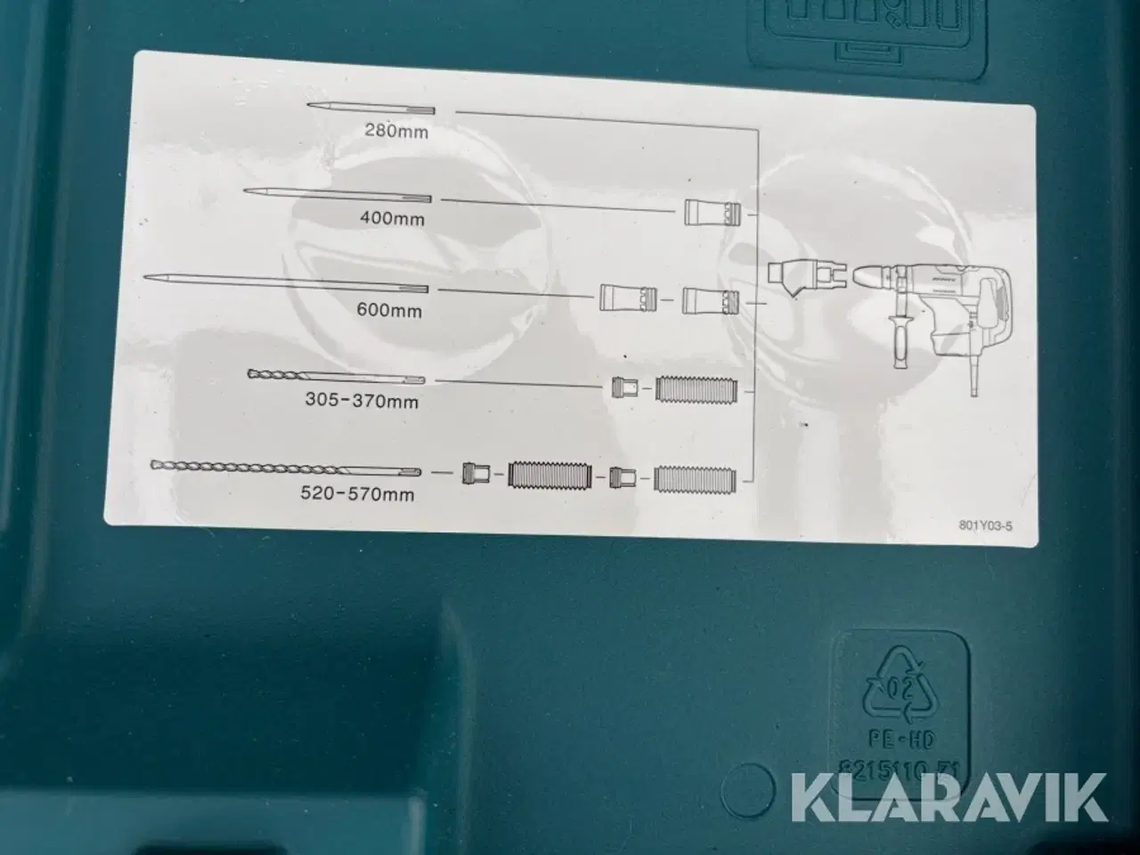 Billede 9 - Borehammer Makita HR4013C AVT med støvudskiller sæt
