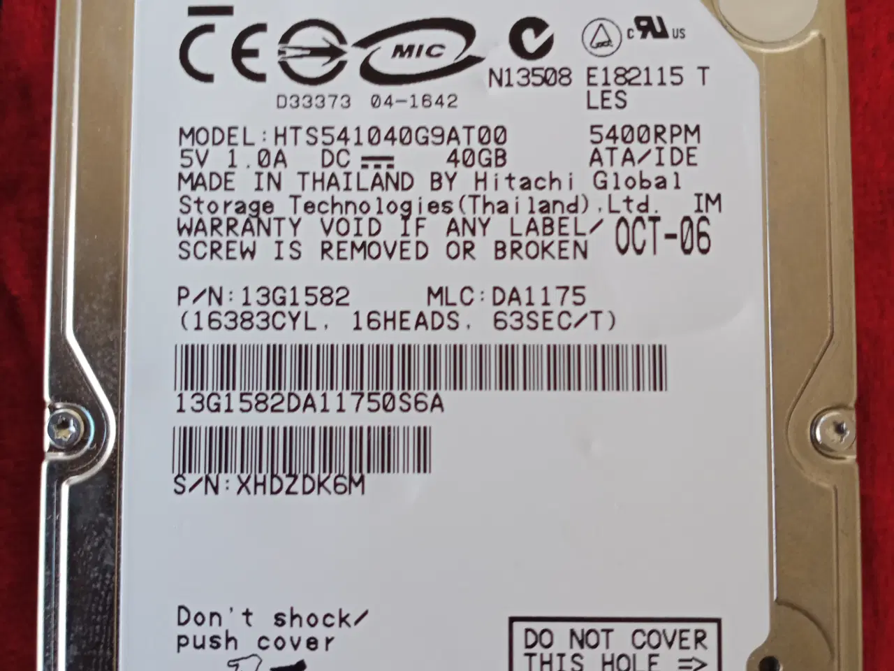 Billede 4 - 2 stk 2.5" ide harddiske 100gb + 40gb