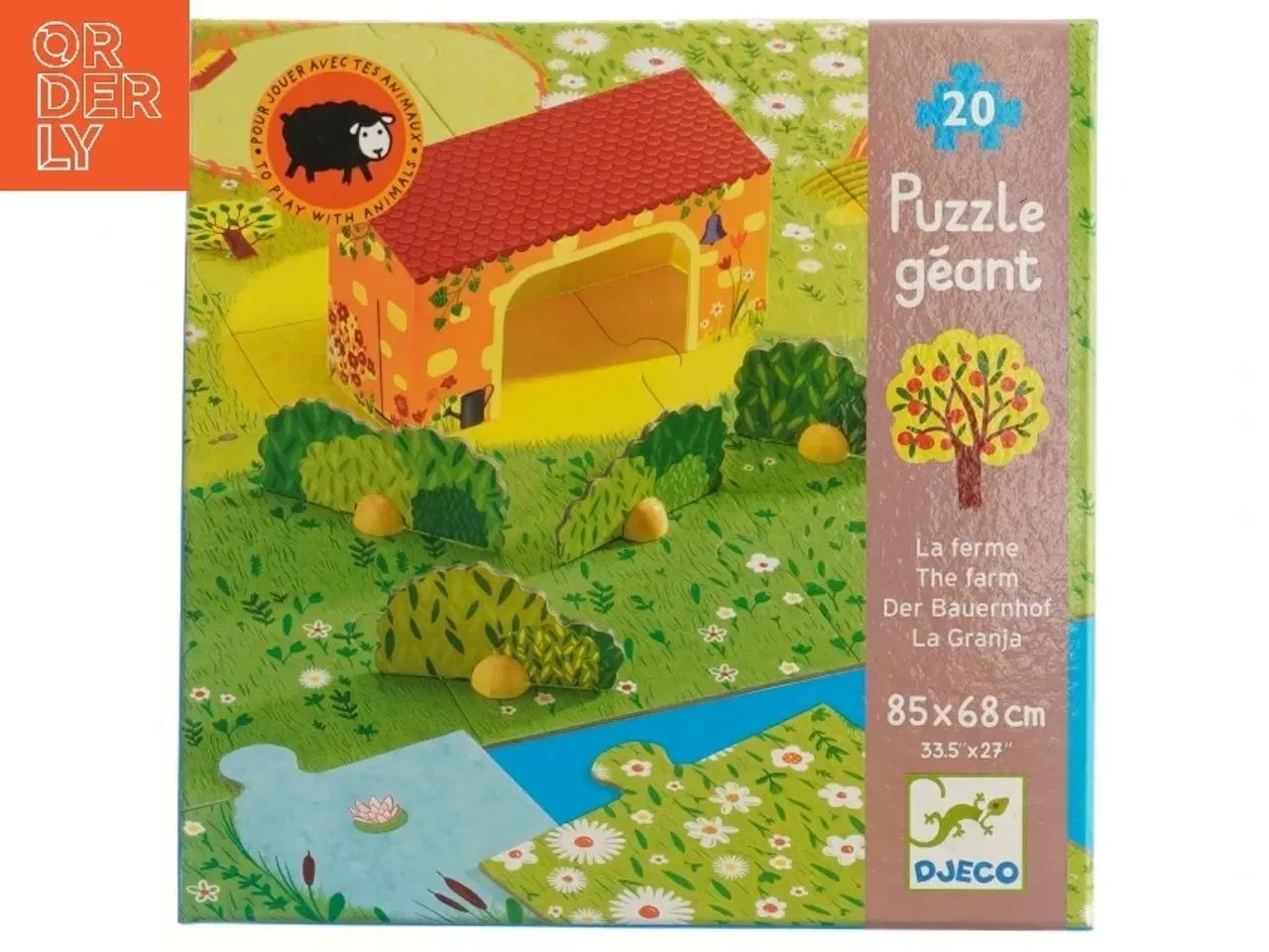 Billede 1 - Djeco gård puslespil fra Djeco (str. 8x25x25 cm)