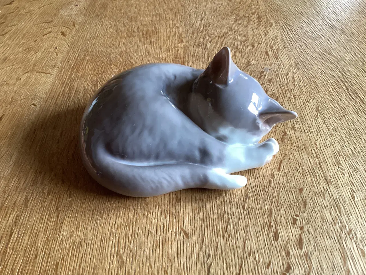 Billede 2 - BG Sovende Kattekilling musegrå hvid maske,halespi