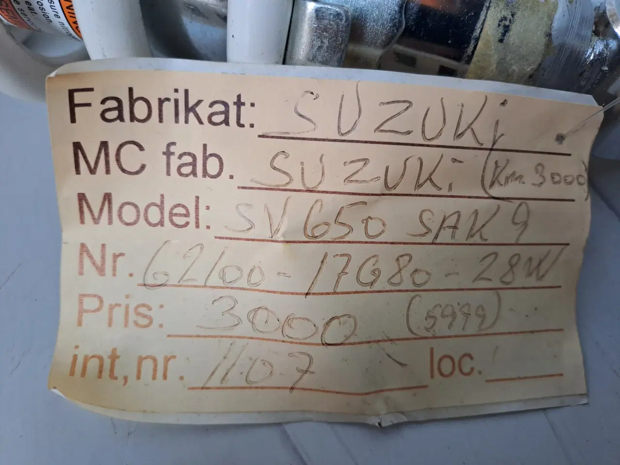 Billede 3 - Suzuki SV 650 Bag støddæmper
