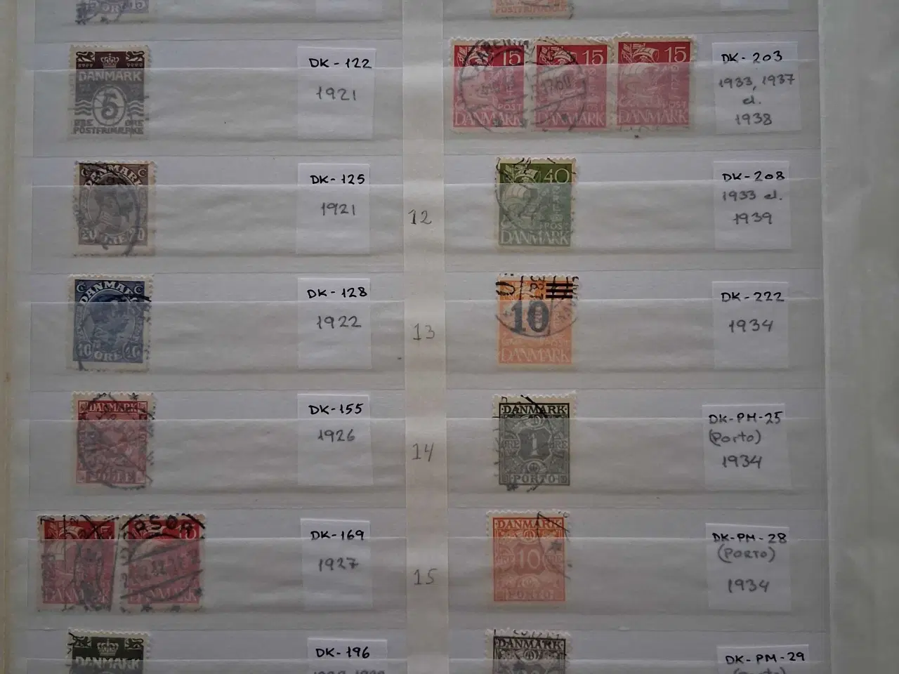 Billede 3 - Samling af danske frimærker
