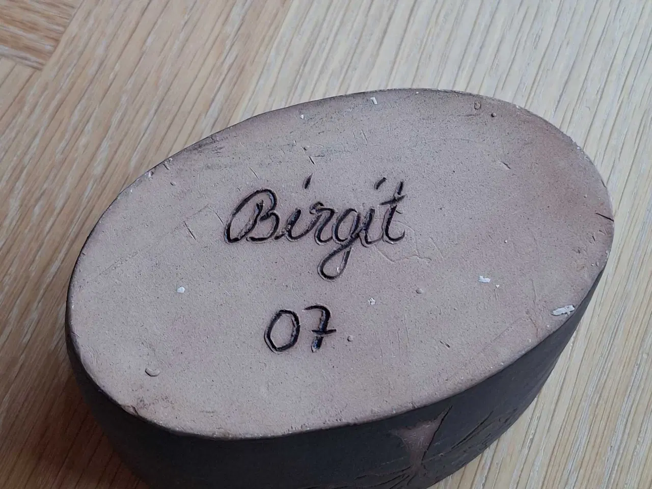 Billede 4 - Oval keramik skål 