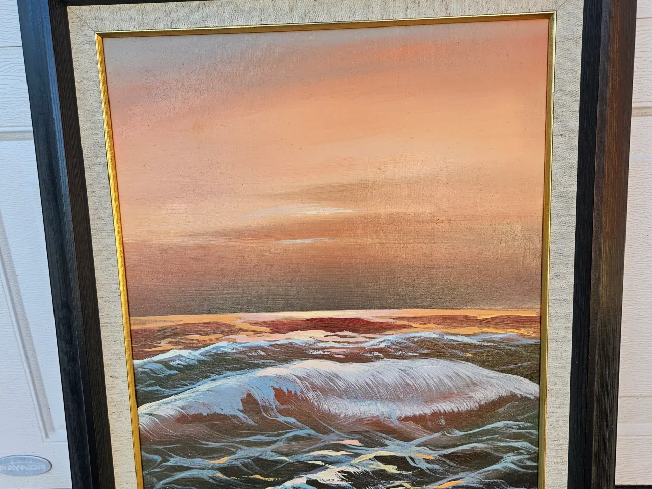 Billede 1 - Maleri med solnedgang