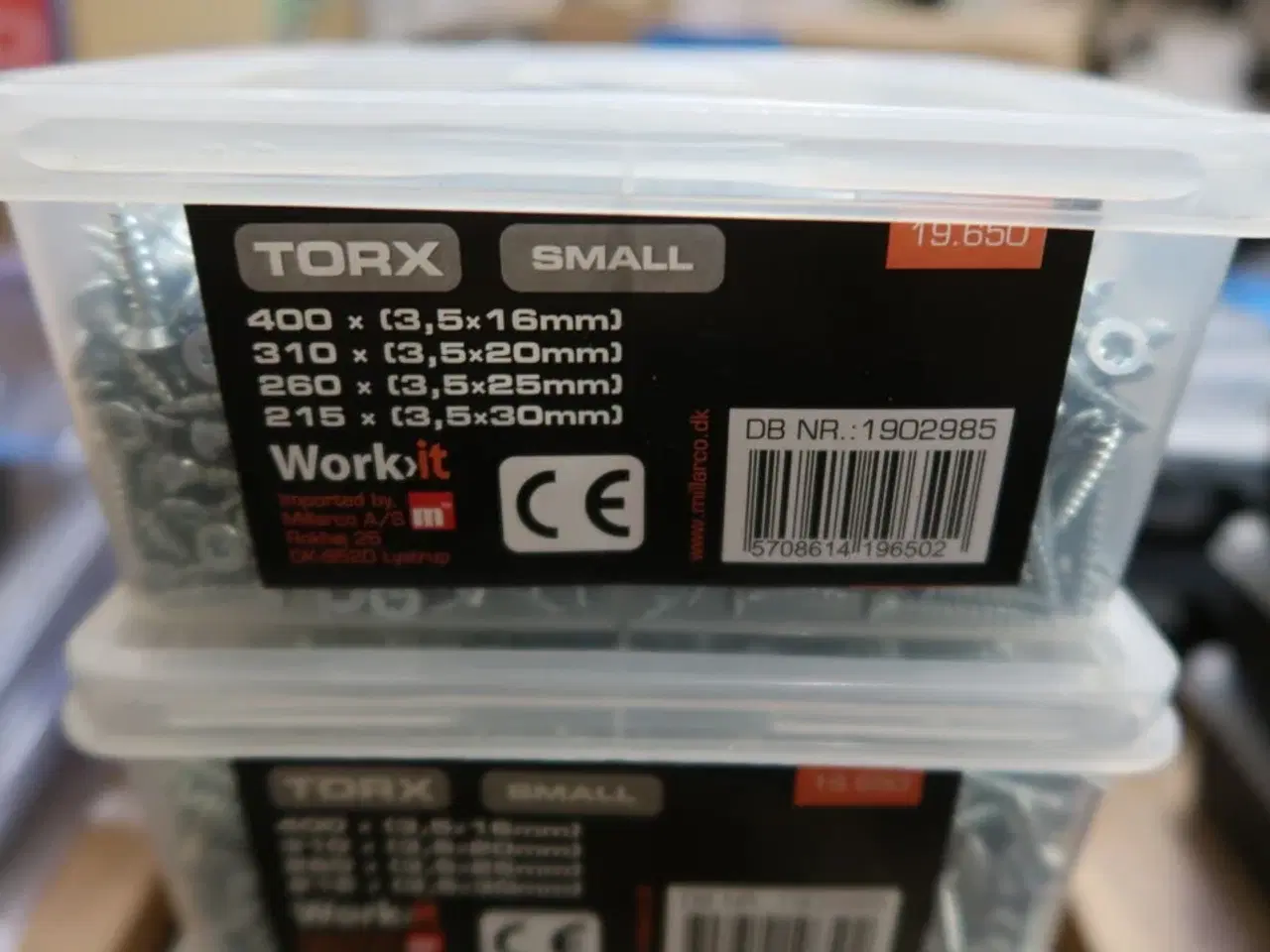 Billede 3 - 4 pk. Work-it Skrueboks TORX Small til indendørs brug 1185 stk