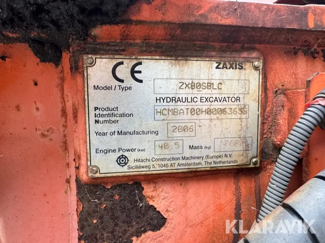 Billede 5 - Gravemaskine Hitachi Zaxis 80 SBlc