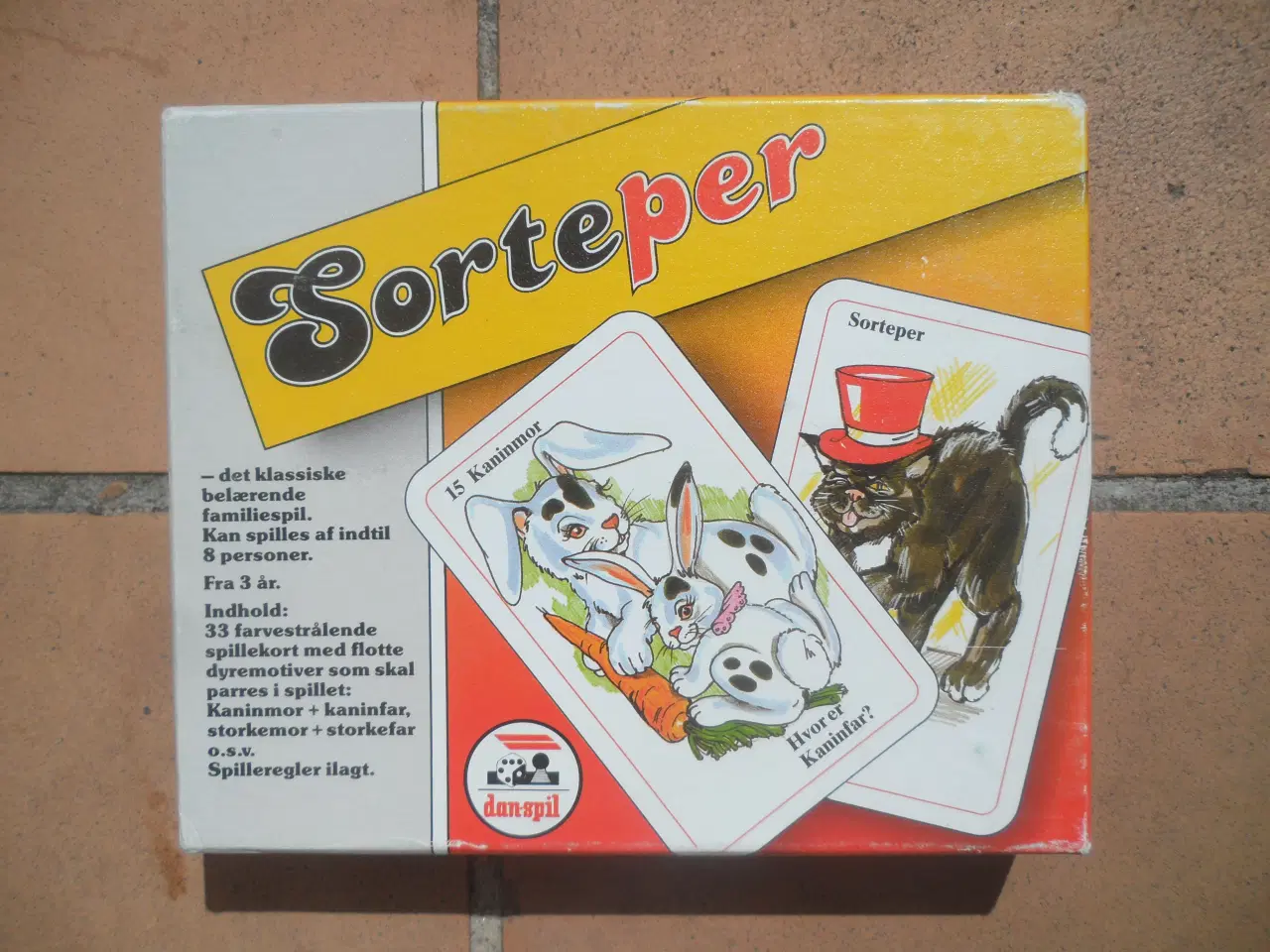 Billede 1 - Gammelt retro Sorteper Kortspil - Brætspil