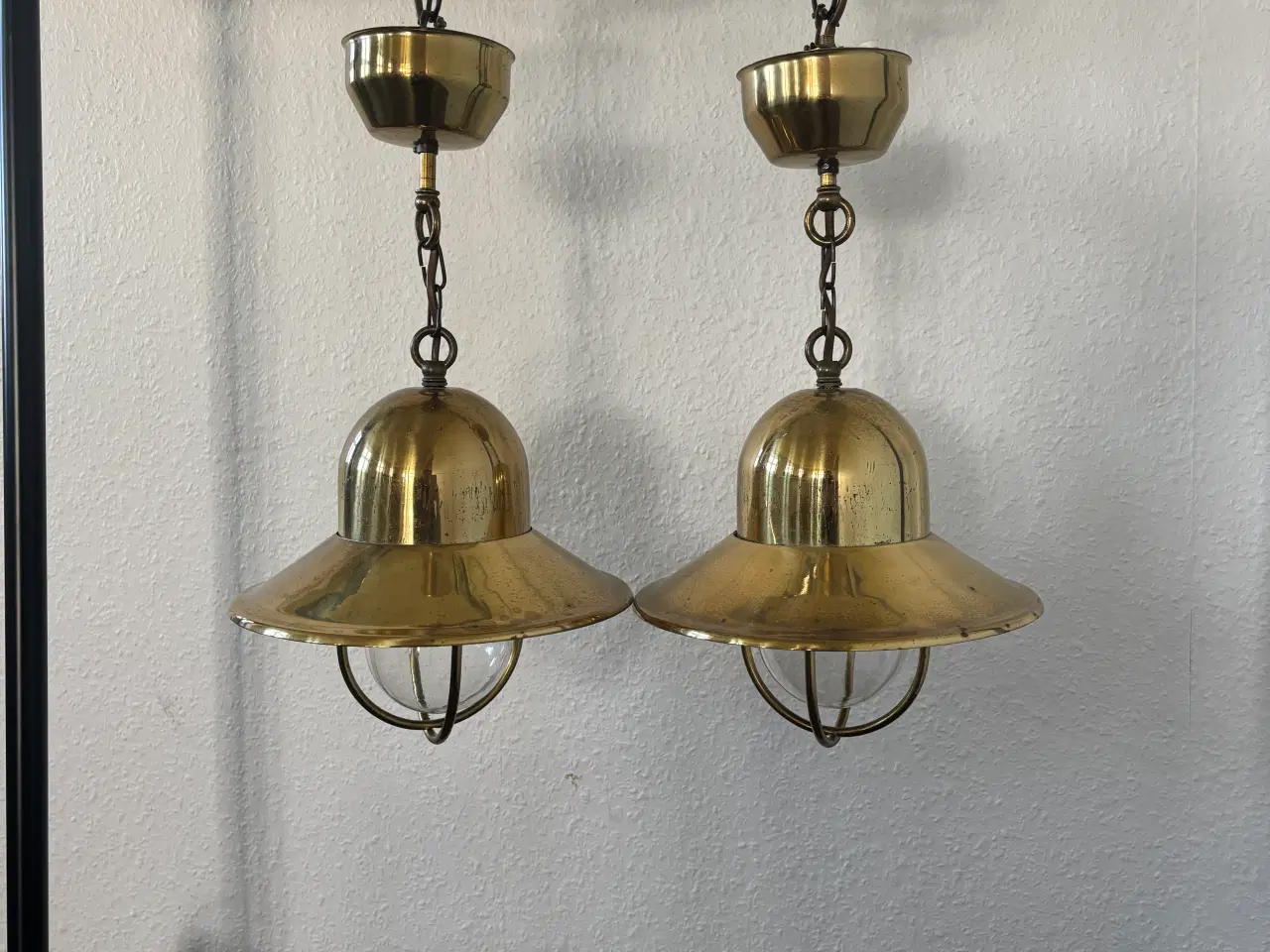 Billede 6 - Messing skibslamper i god stand 