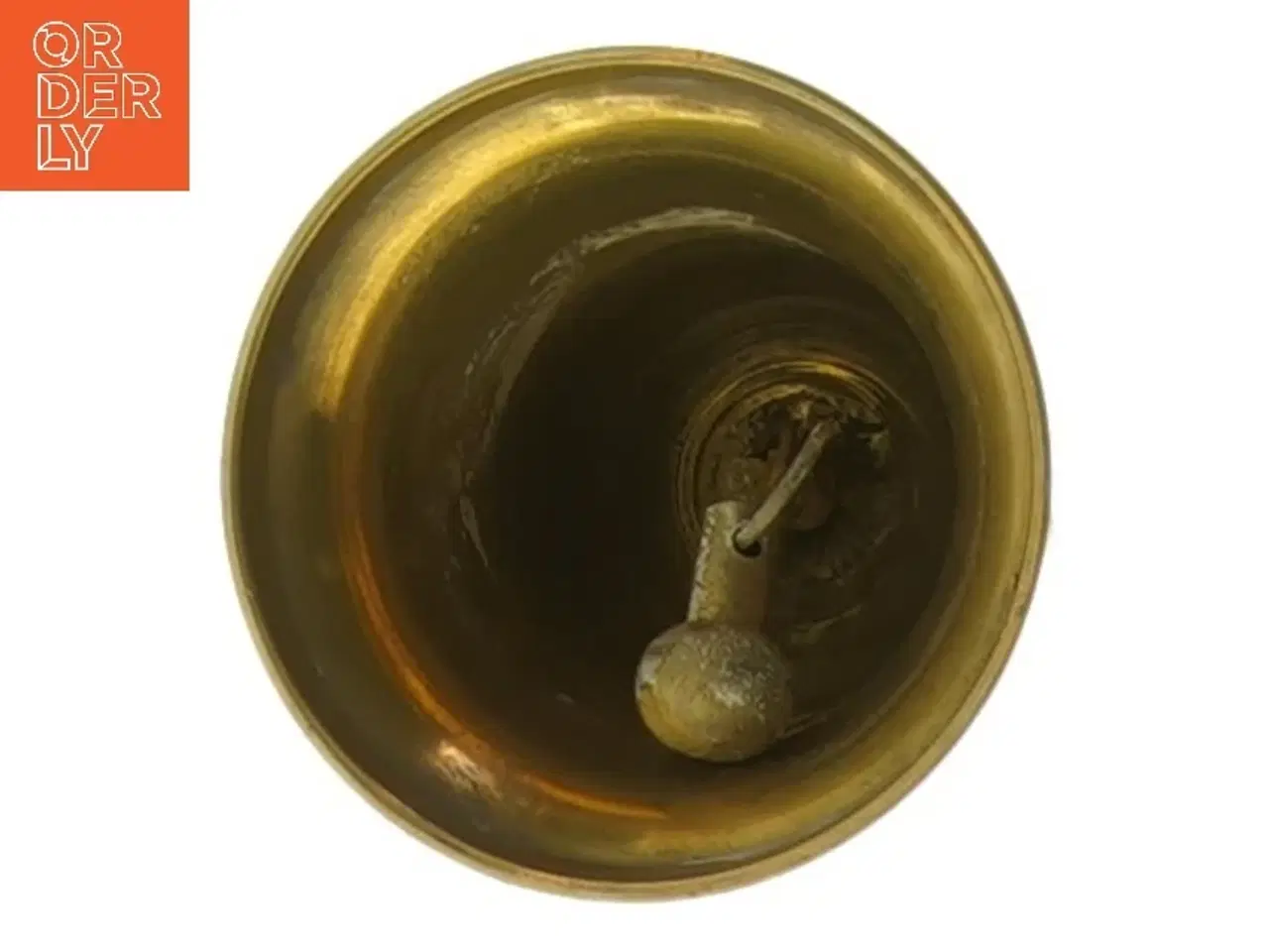 Billede 3 - Messingklokke med julemotiv (str. 12,5 cm)