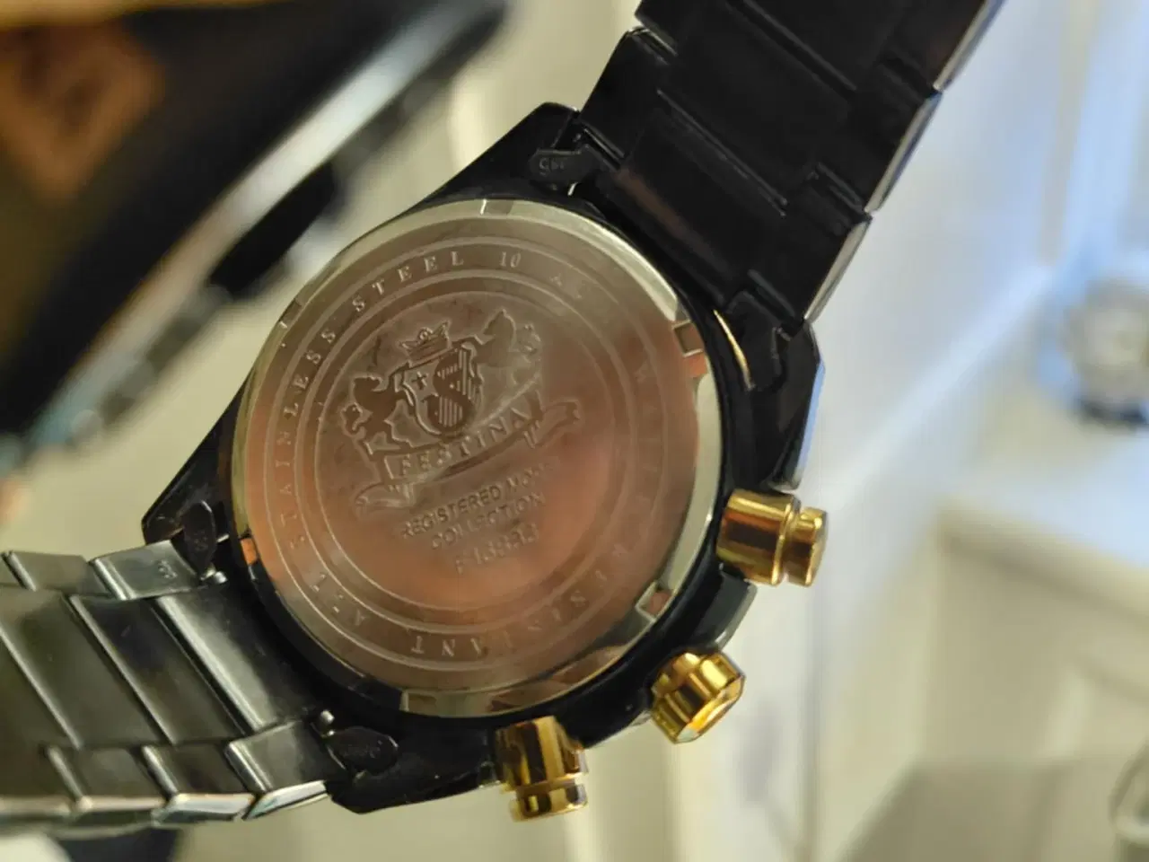 Billede 2 - Festina Chrono Blå/Rosegold stål F16886