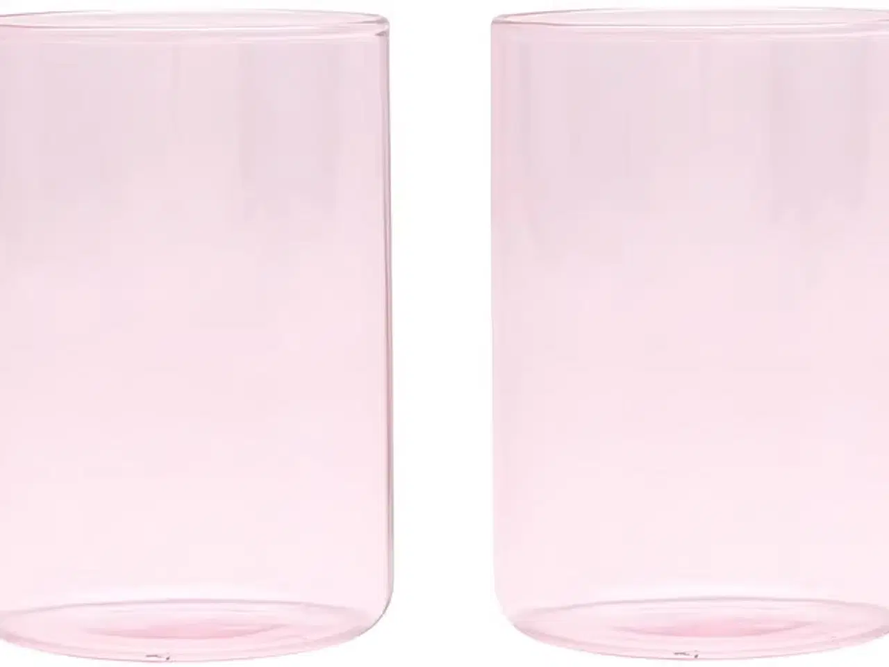Billede 3 - 4 stk. drikkeglas i lyserød