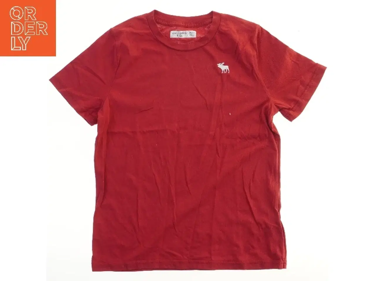 Billede 1 - Rød T-shirt med lille logo fra Abercrombie (str. 80)