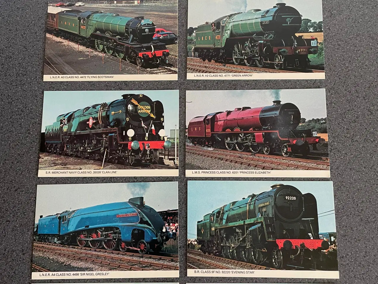 Billede 1 - 10 Vintage Colourmaster postkort, damplokomotiver