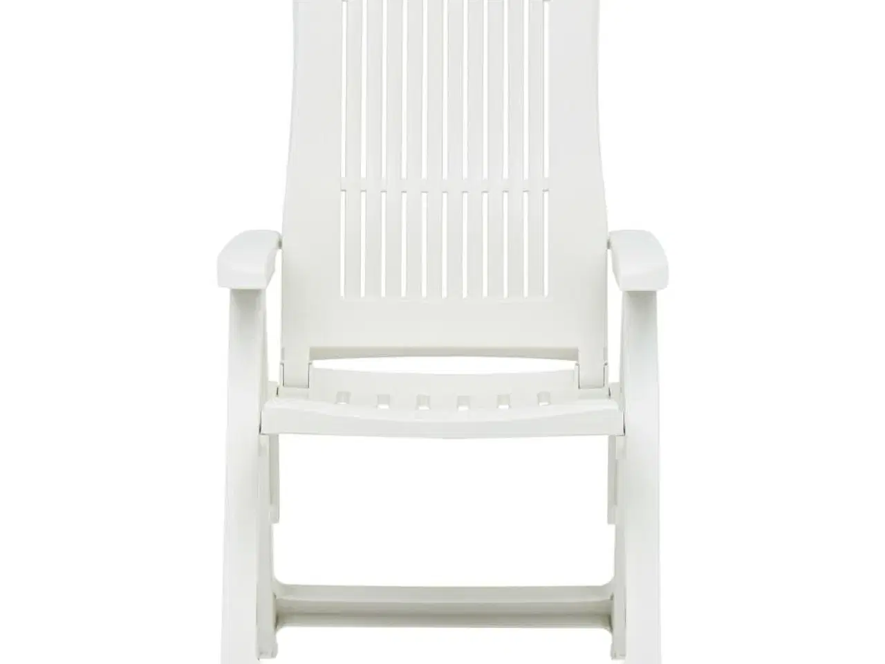 Billede 3 - Havelænestole 2 stk. plastik hvid