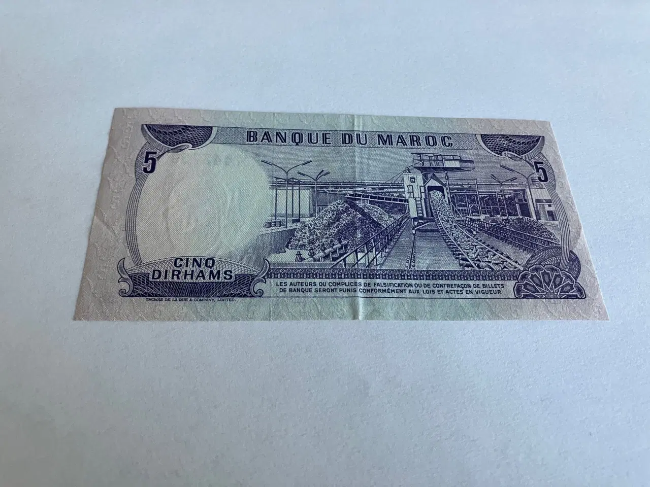 Billede 2 - 5 Dirhams Morocco 1970