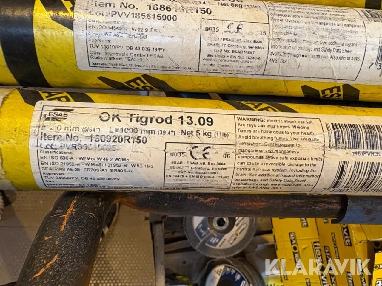Billede 3 - Blandede lot svejsetråd ESAB - 8 ruller