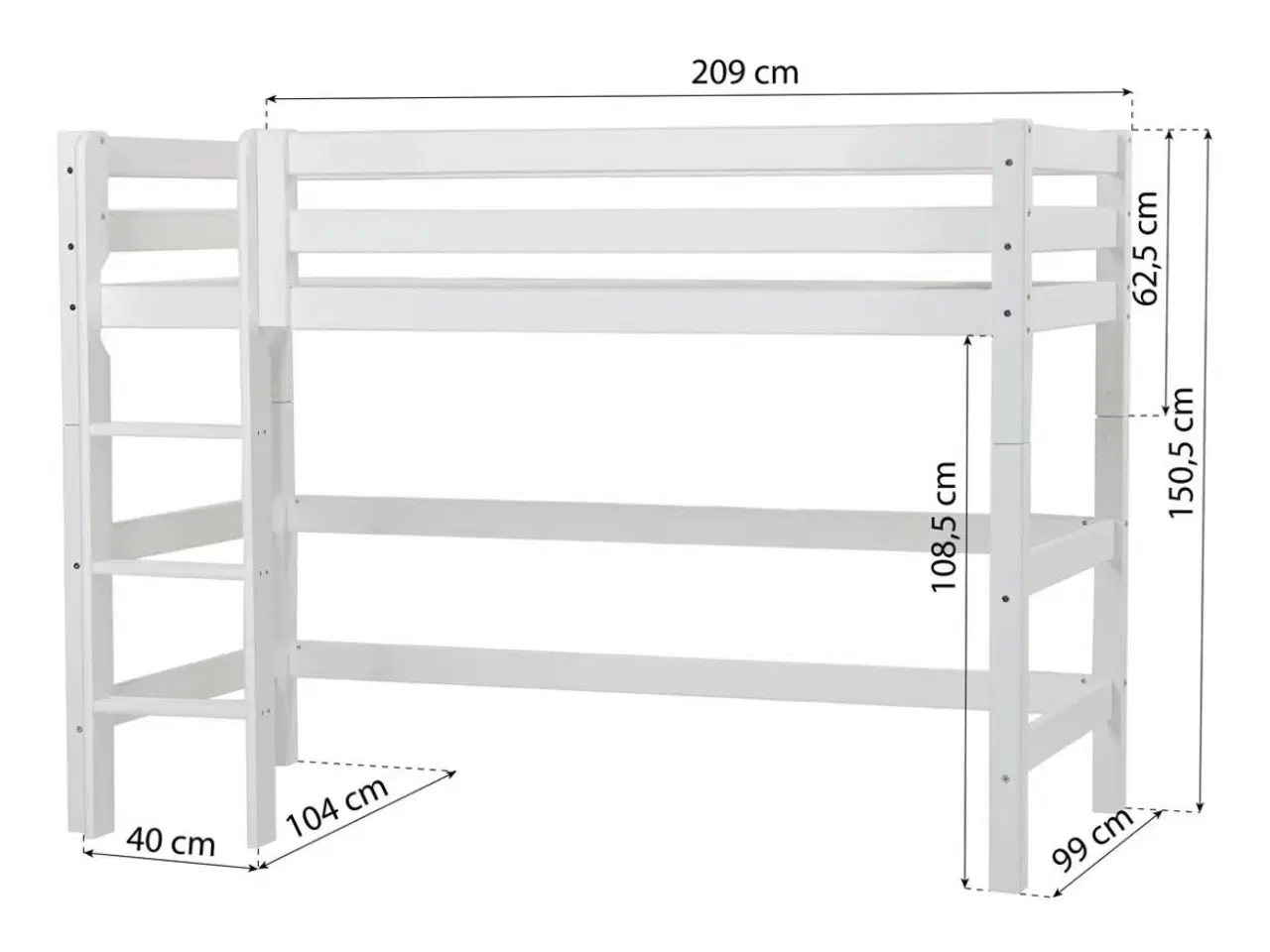 Billede 2 - Hoppekids premium (Eco Luxury) mellemhøj seng