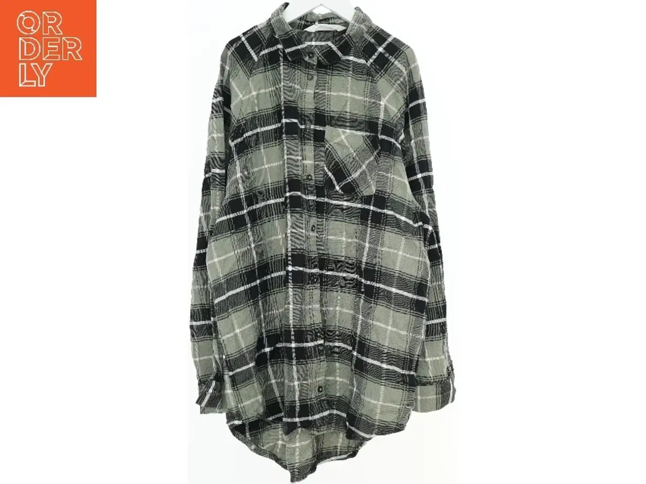 Billede 1 - Langærmet ternet skjorte fra H&M (str. 164)