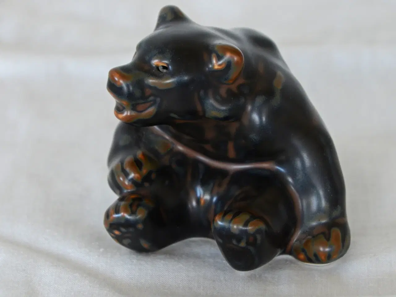 Billede 4 - 4 Bjørneunger i brunt stentøj - Royal Copenhagen		