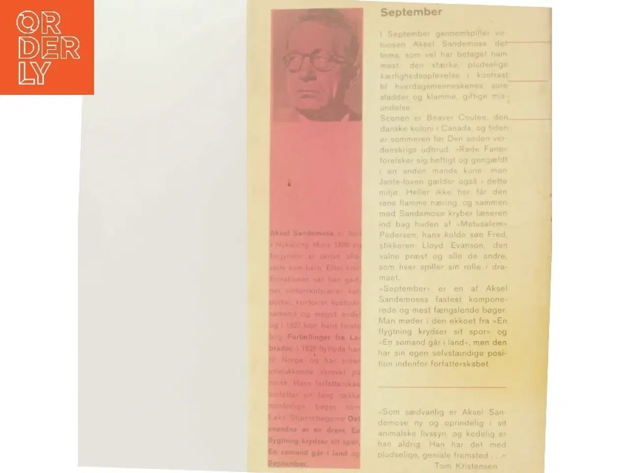 Billede 3 - September af Aksel Sandemose (Bog)