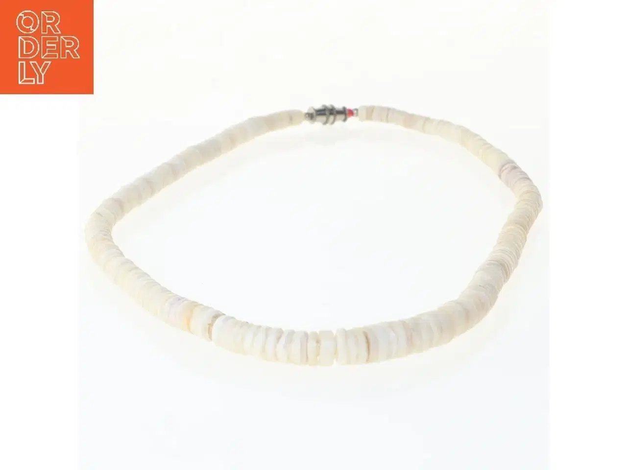 Billede 2 - Halskæde med hvide skaller (str. 40 cm)