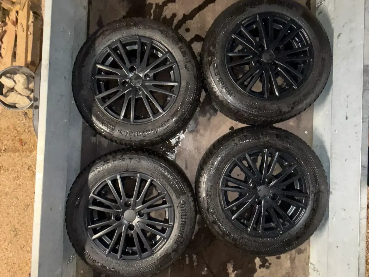 Billede 1 - Helt nye alu vinterhjul med Conti TS870