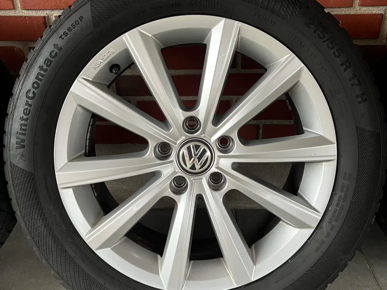 Billede 3 - Originale 17” VW fælge med kvalitetsdæk