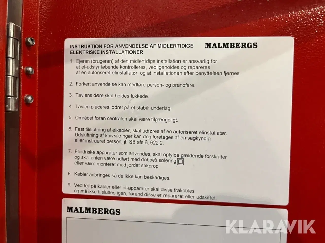 Billede 10 - El boks Malmbergs U63/6004-5 3 styk
