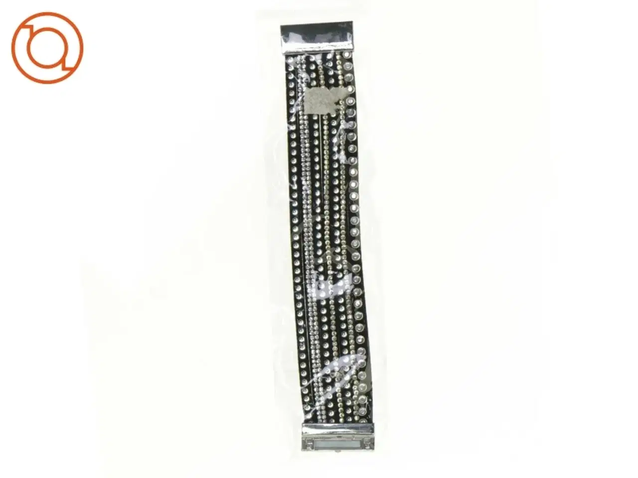 Billede 2 - Armbånd med nitter og magnet lås (str. 19 x 3 cm)