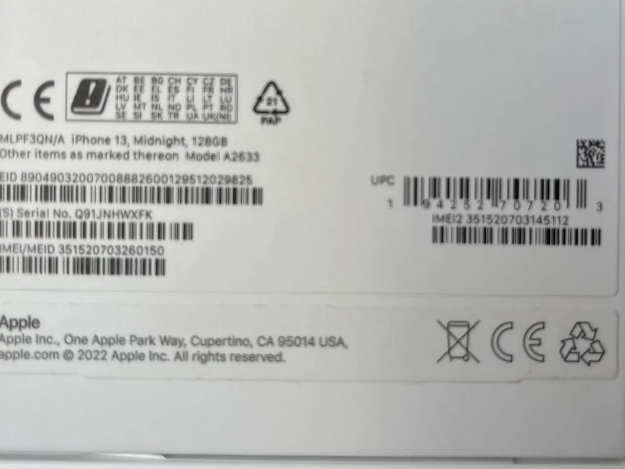 Billede 2 - iPhone 13, 128 GB, batterikapacitet 86%