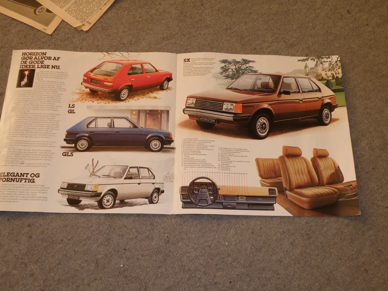 Billede 6 - SIMCA... 1307/09 inst.bog fin.. Brochure+reklamer