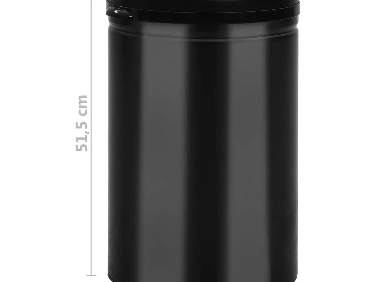 Billede 8 - Affaldsspand med sensor 30 l kulstofstål sort