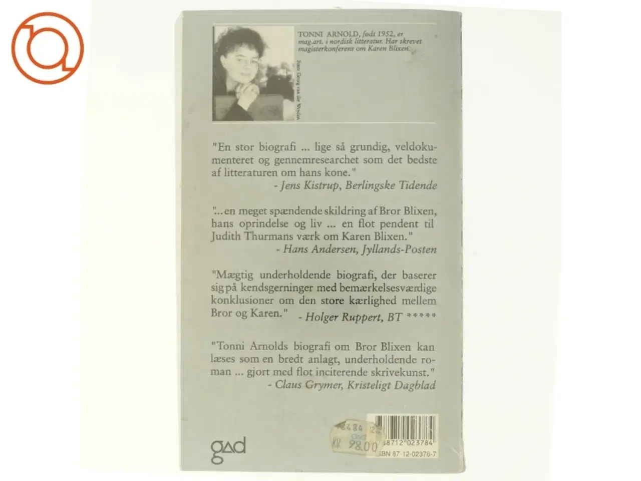 Billede 3 - Bror Blixen : en eventyrer af Tonni Arnold (Bog)