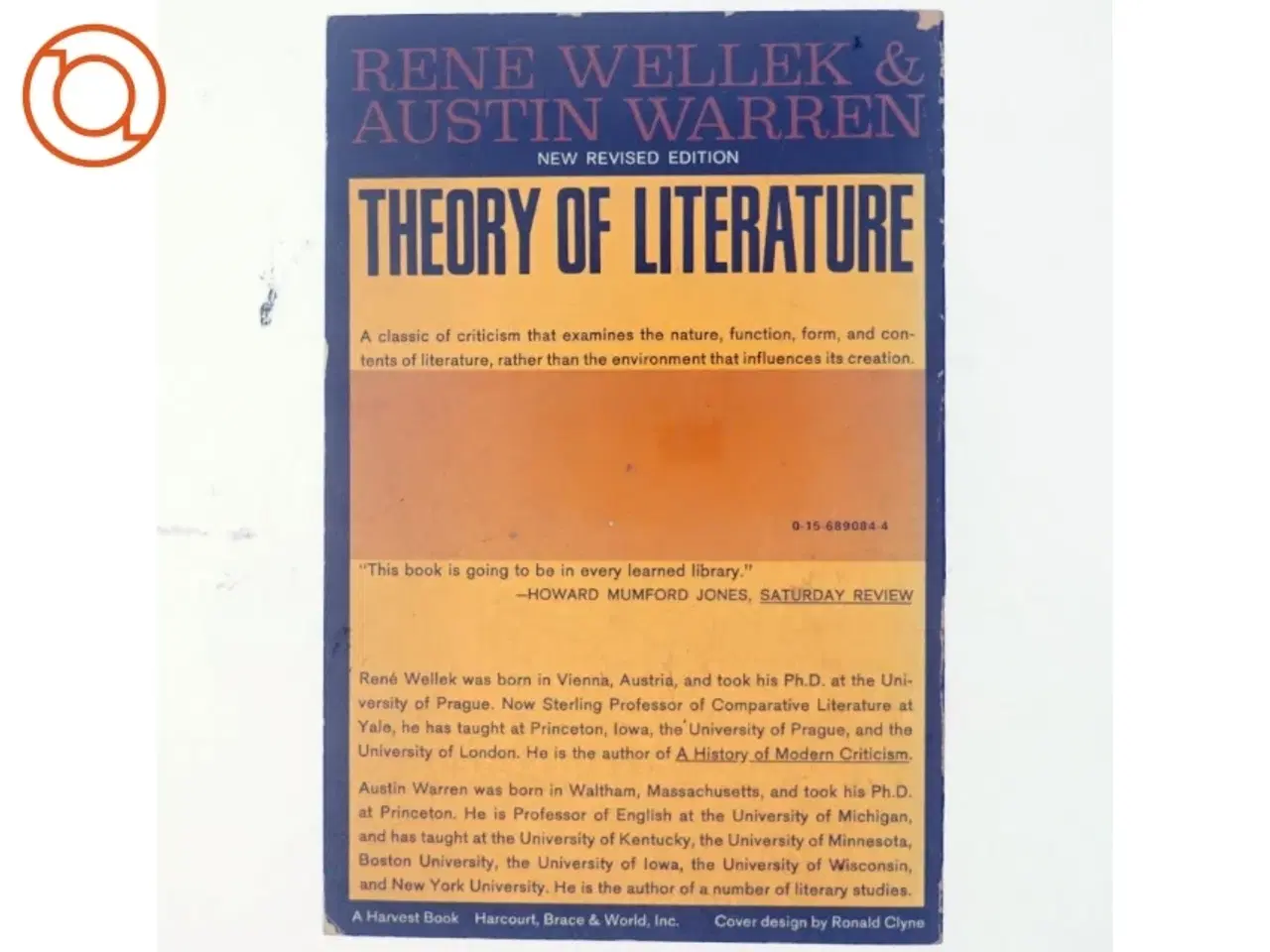 Billede 3 - Theory of literature by Rene Wellek
