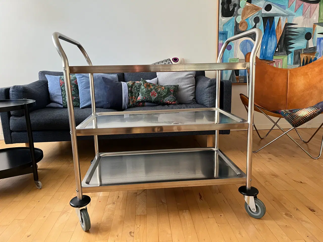 Billede 1 - Stålserveringsbord, 3 etager, professionel brug 