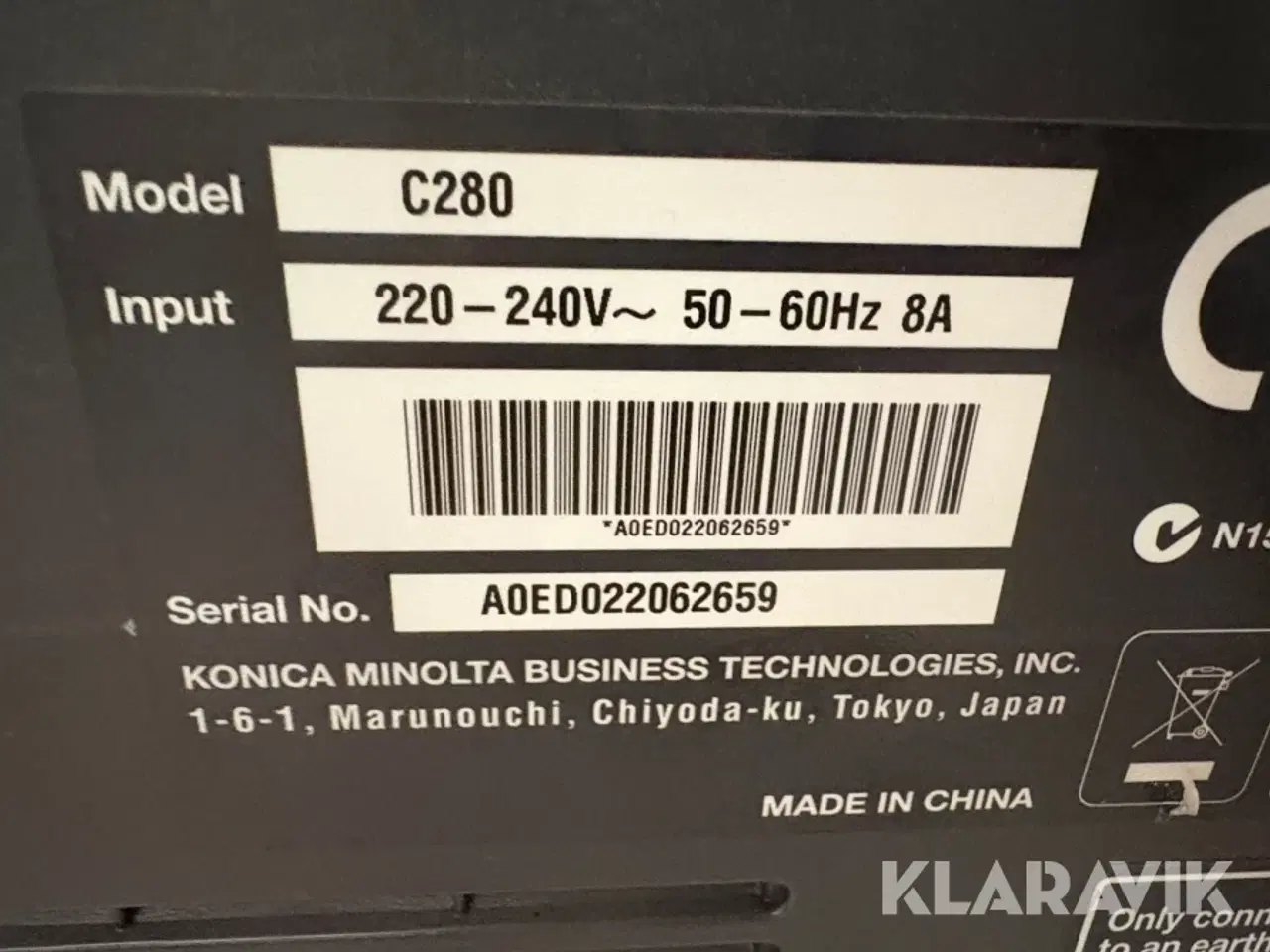 Billede 5 - Printer Develop Ineo+280