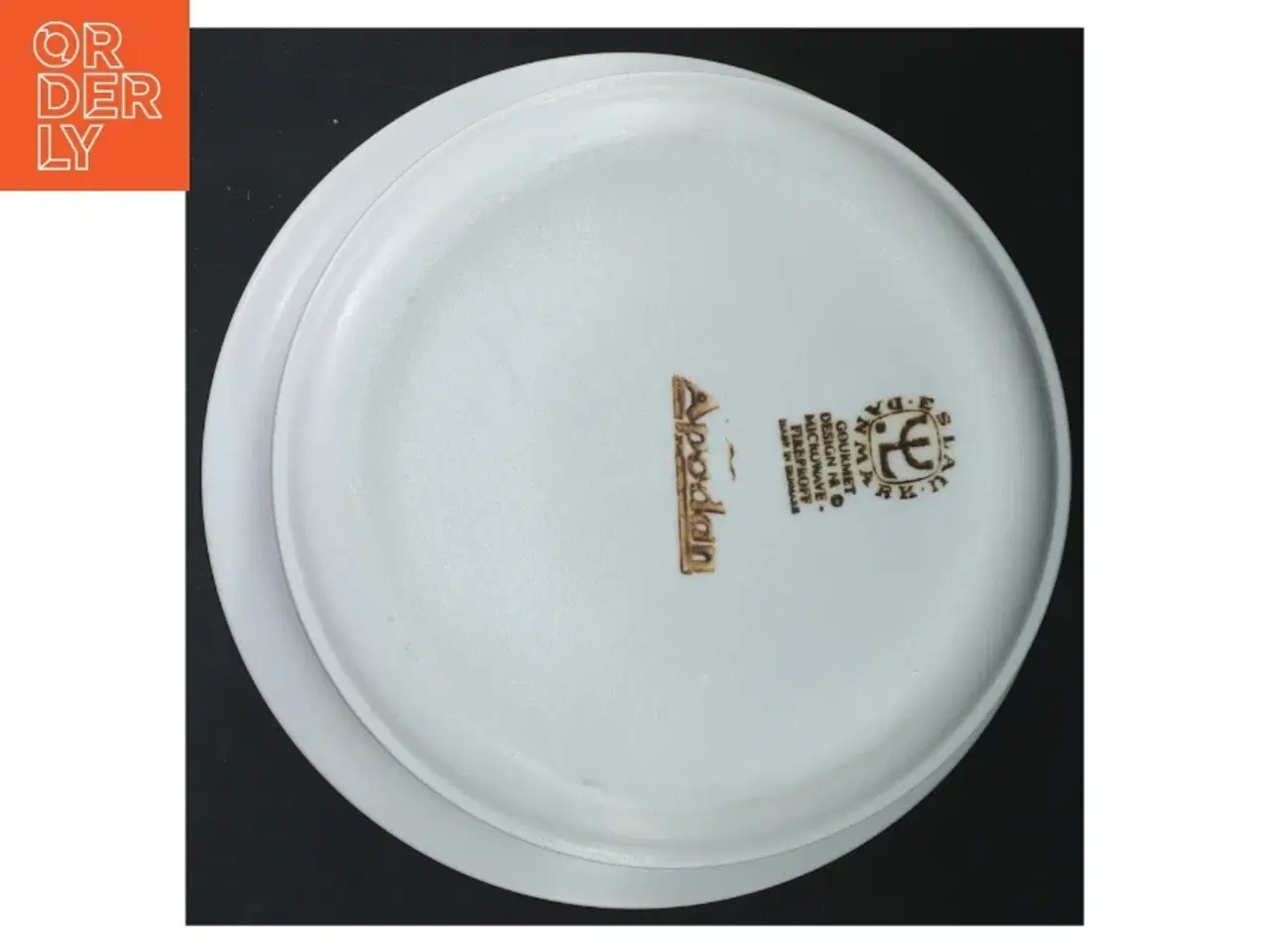 Billede 2 - Porcelænsskål med Gourmet mærke fra Alpandan (str. Ø 21x9 cm)