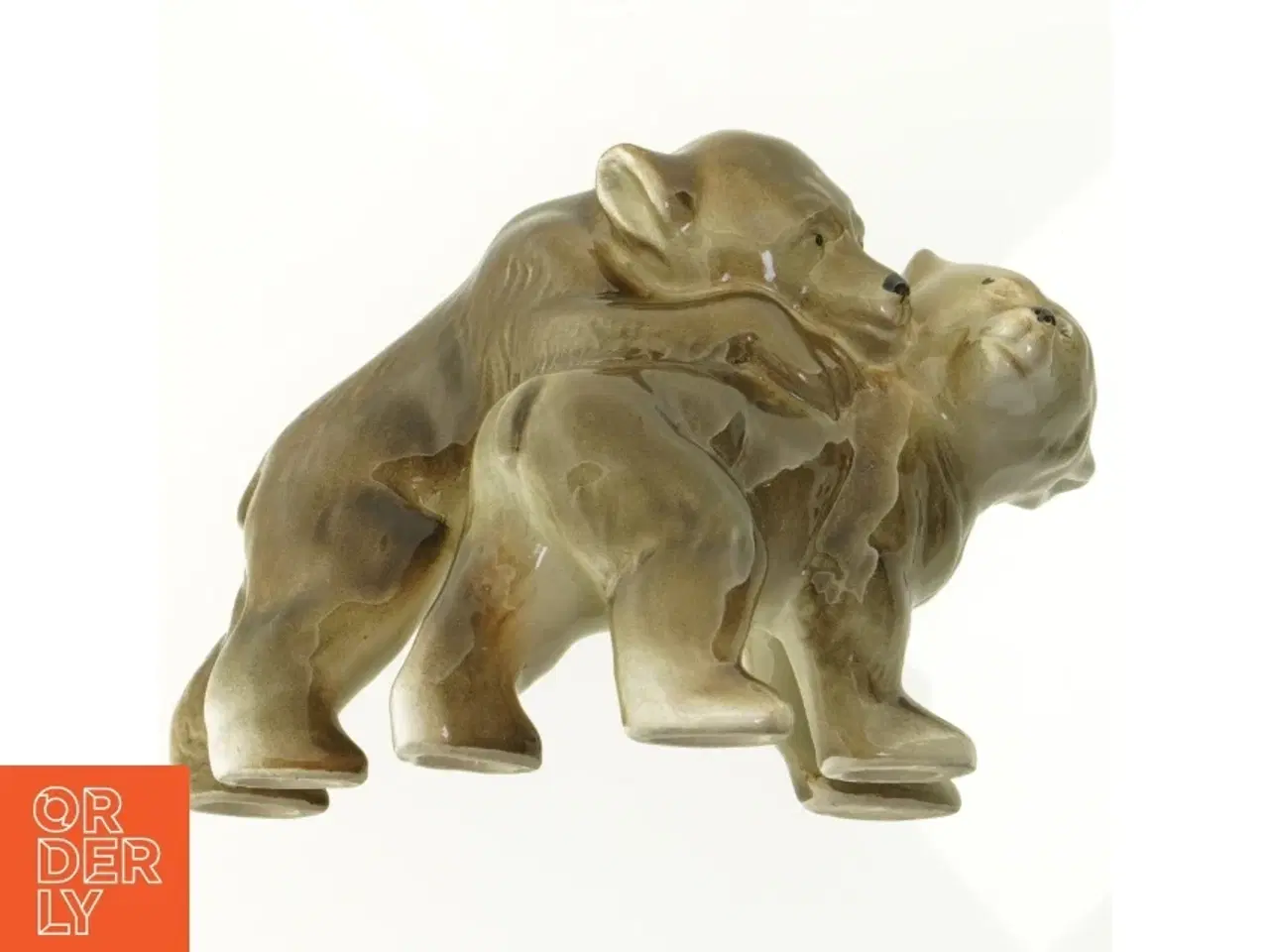 Billede 2 - Porcelænsfigur bjørne (str. 16 x 13 cm)