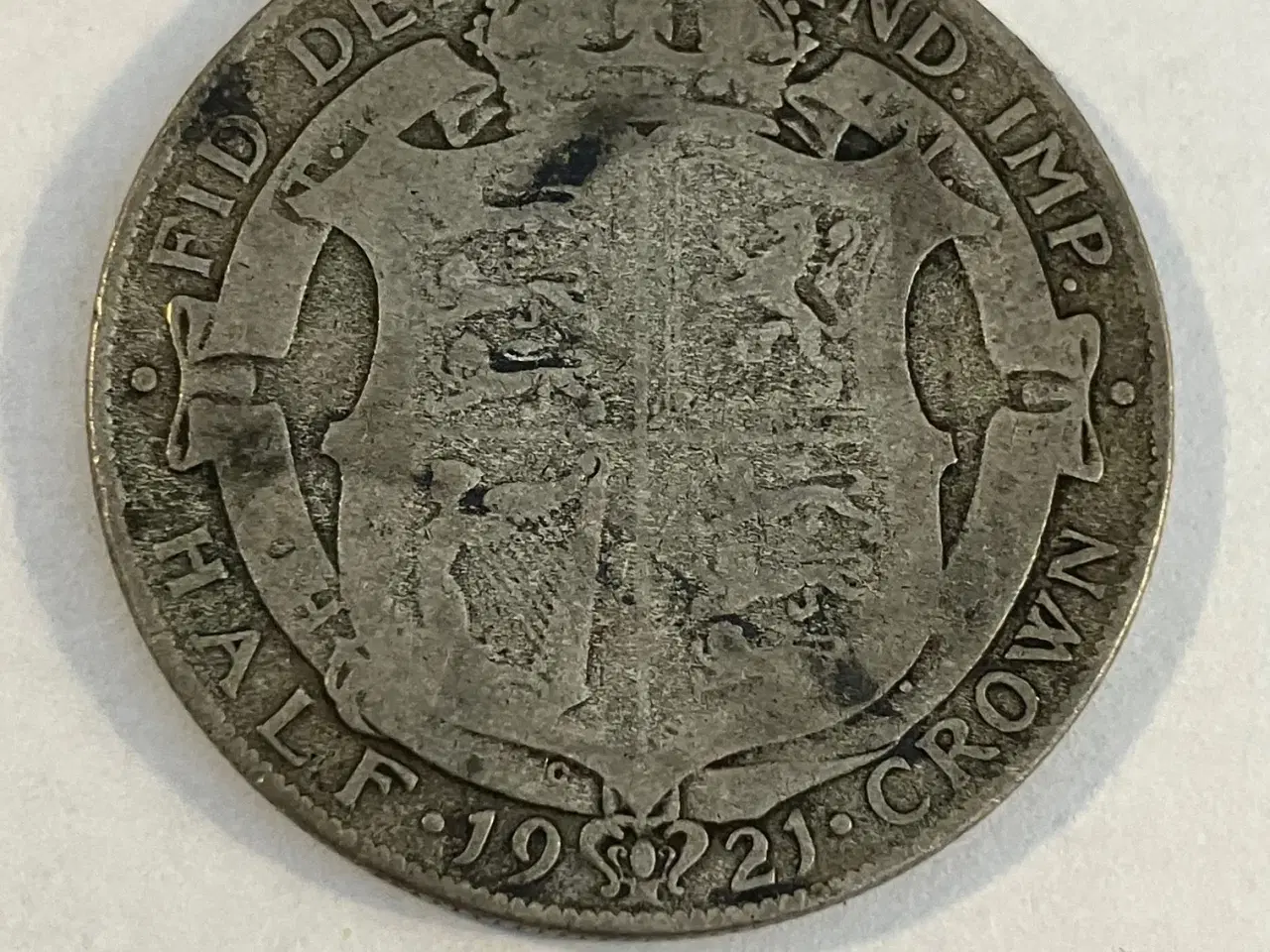 Billede 1 - Half Crown 1921 England
