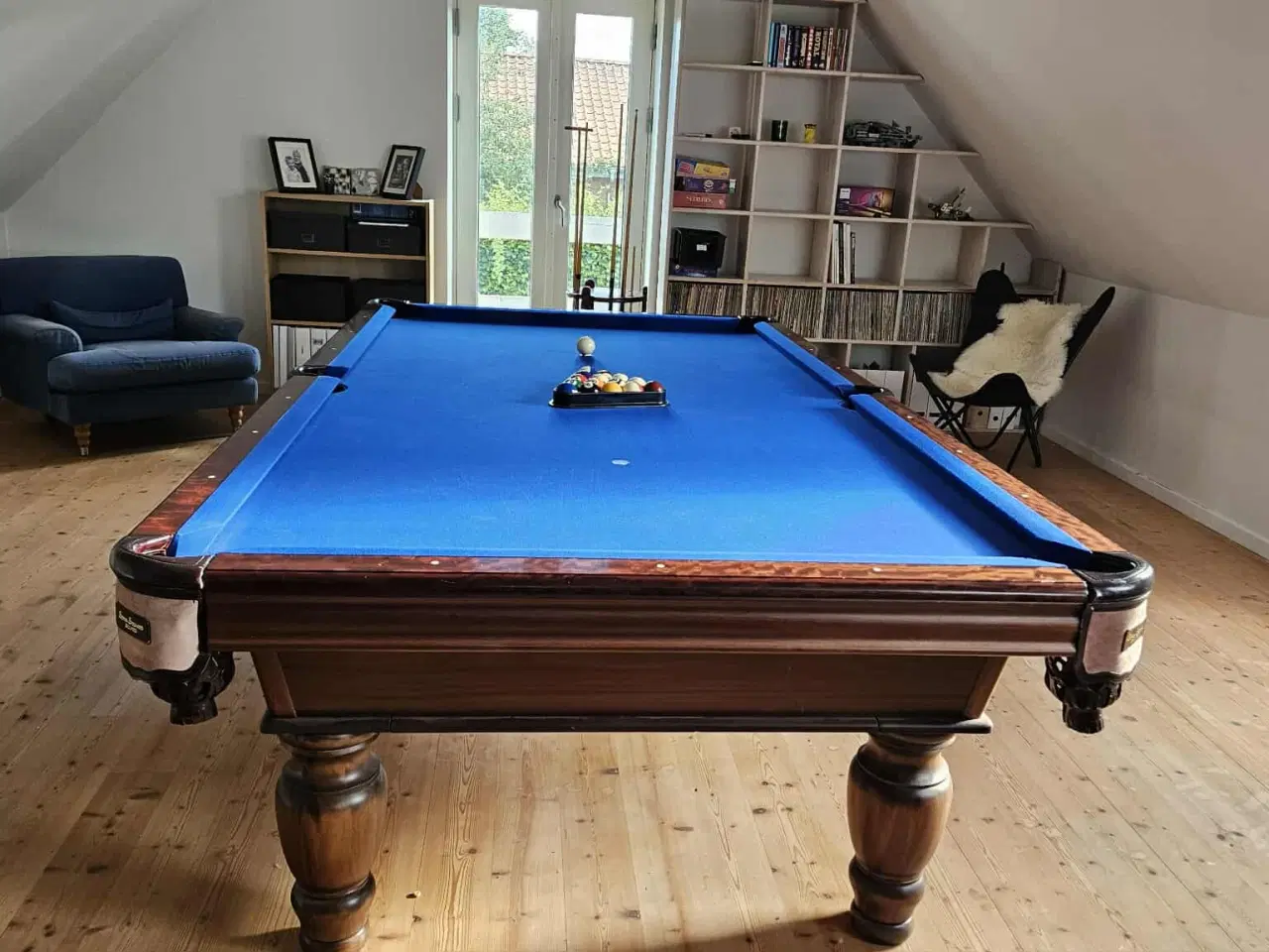 Billede 10 - Eksklusivt poolbord fra Søren Søgaard - mørkt træ 