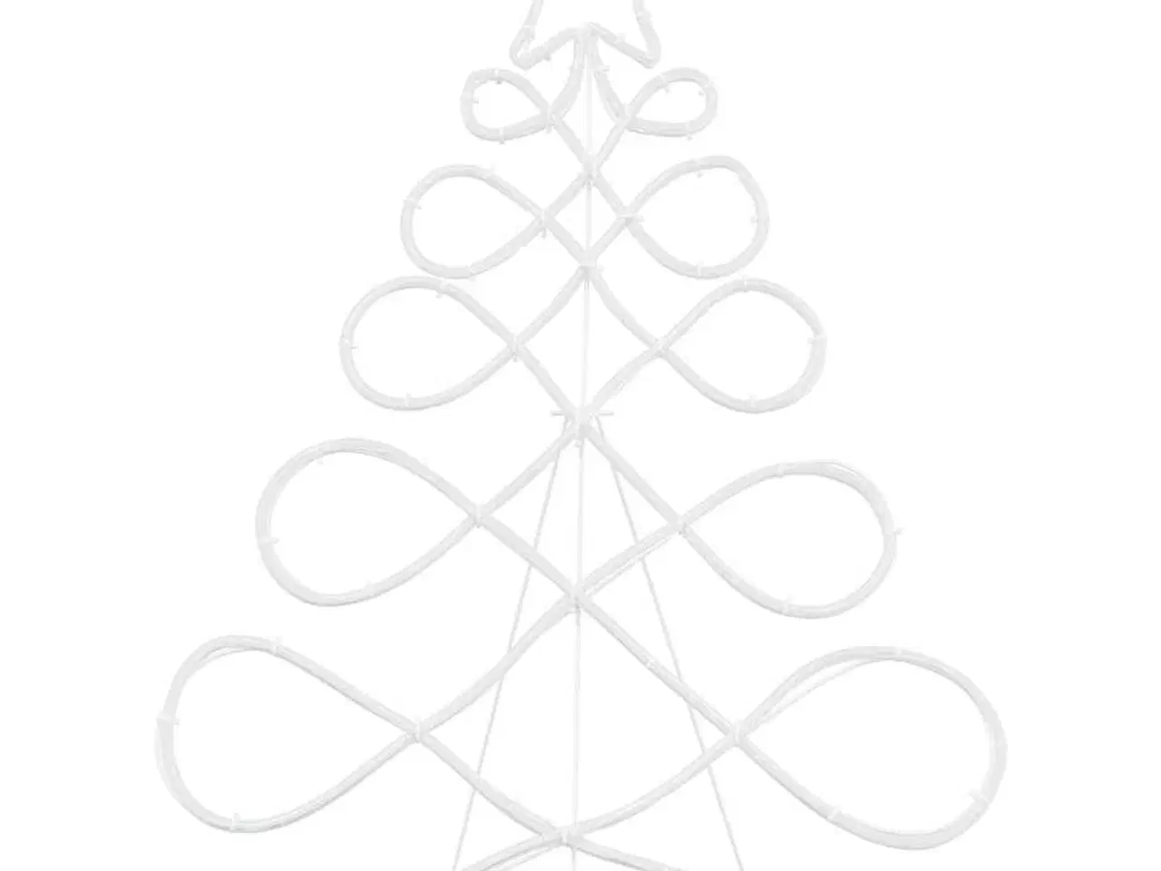 Billede 5 - Lys i form af et juletræ Flerfarvet 80 x 56 cm PVC