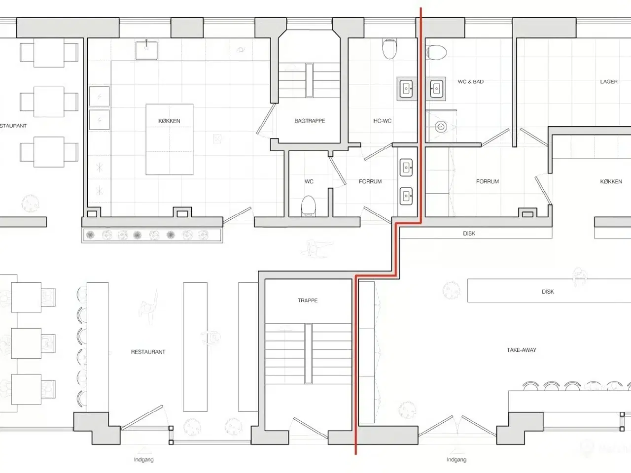 Billede 9 - Nyistandsat Take-away på 71 m²