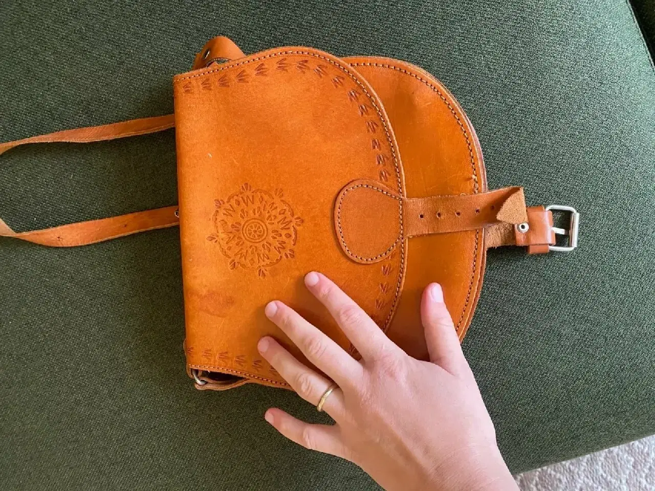Billede 4 - Fin vintage lædertaske i flot stand 😊