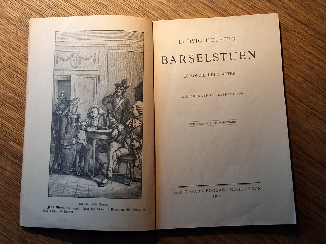 Billede 2 - BARSELSTUEN, LUDVIG HOLBERG, COMOEDIE UDI 5 ACTER