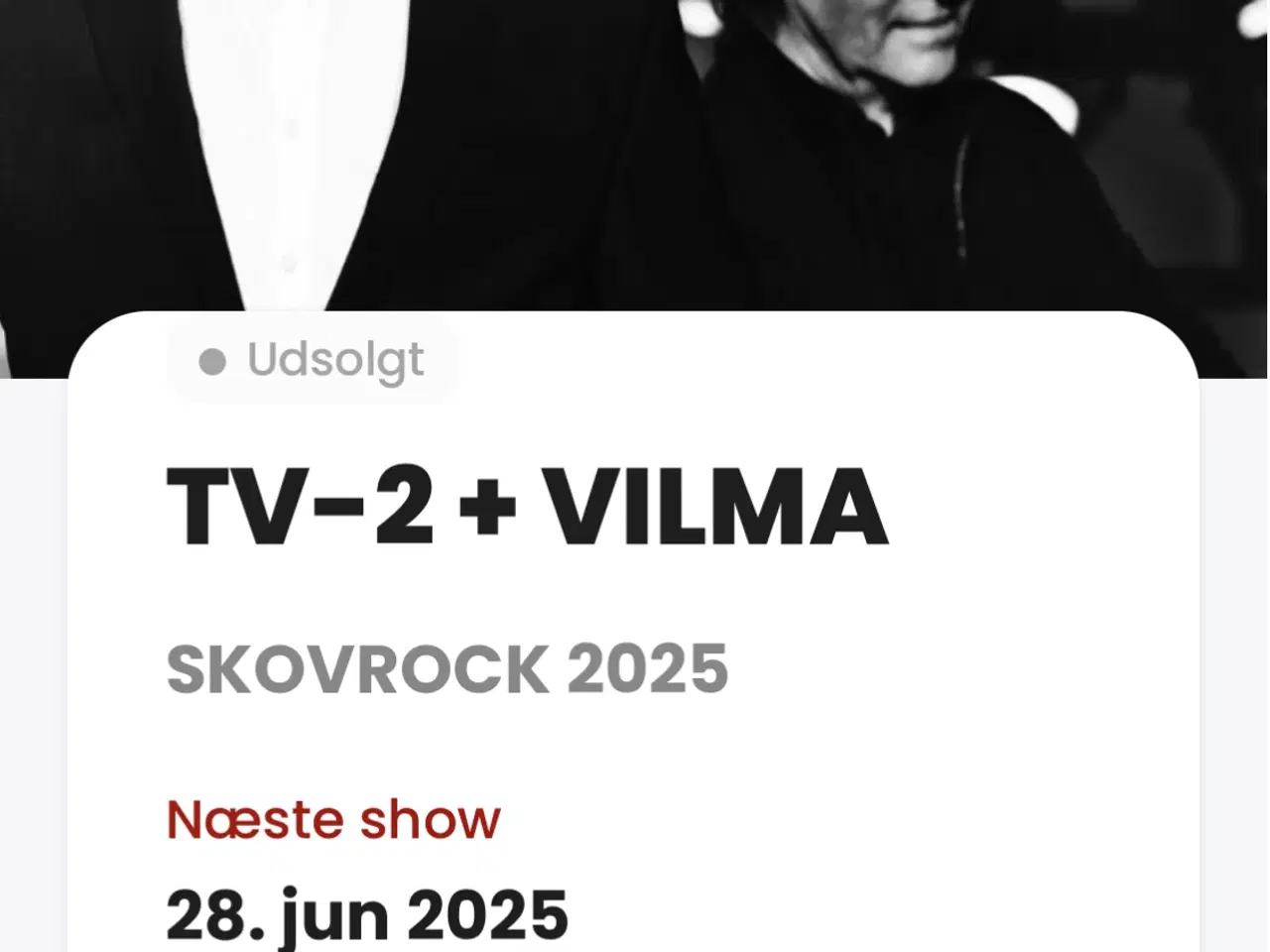 Billede 1 - Udsolgt koncert TV-2 og Vilma i Aalborg