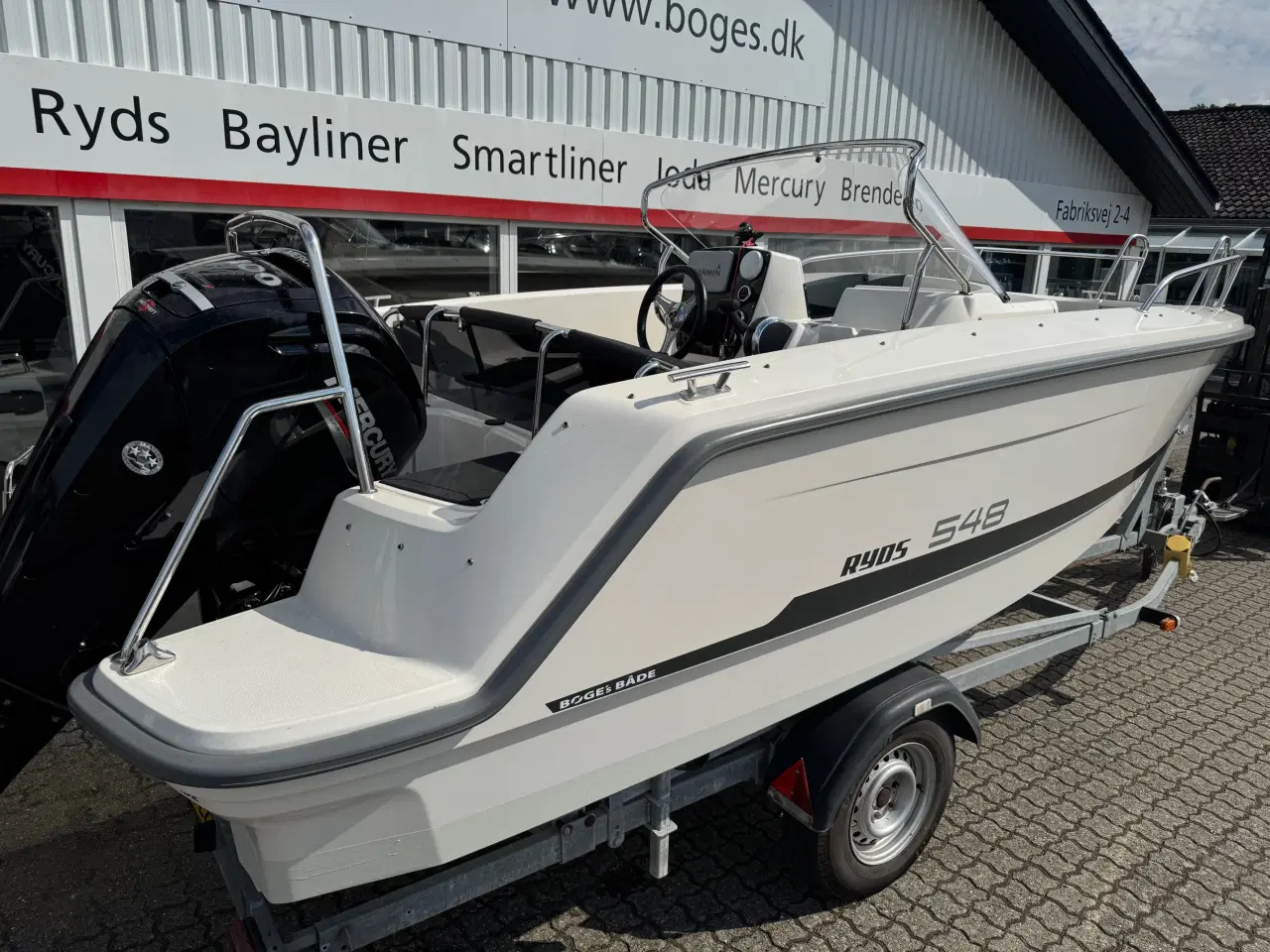 Billede 2 - 548VI Sport X-Line med 100 hk Mercury-EFI 4 takt 2,1L og 1300 kg Brenderup bådtrailer