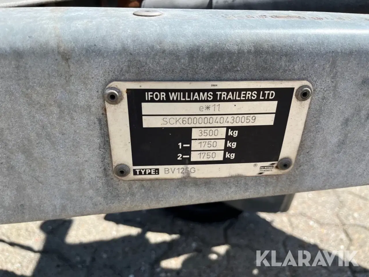 Billede 5 - Trailer Ifor Williams 6