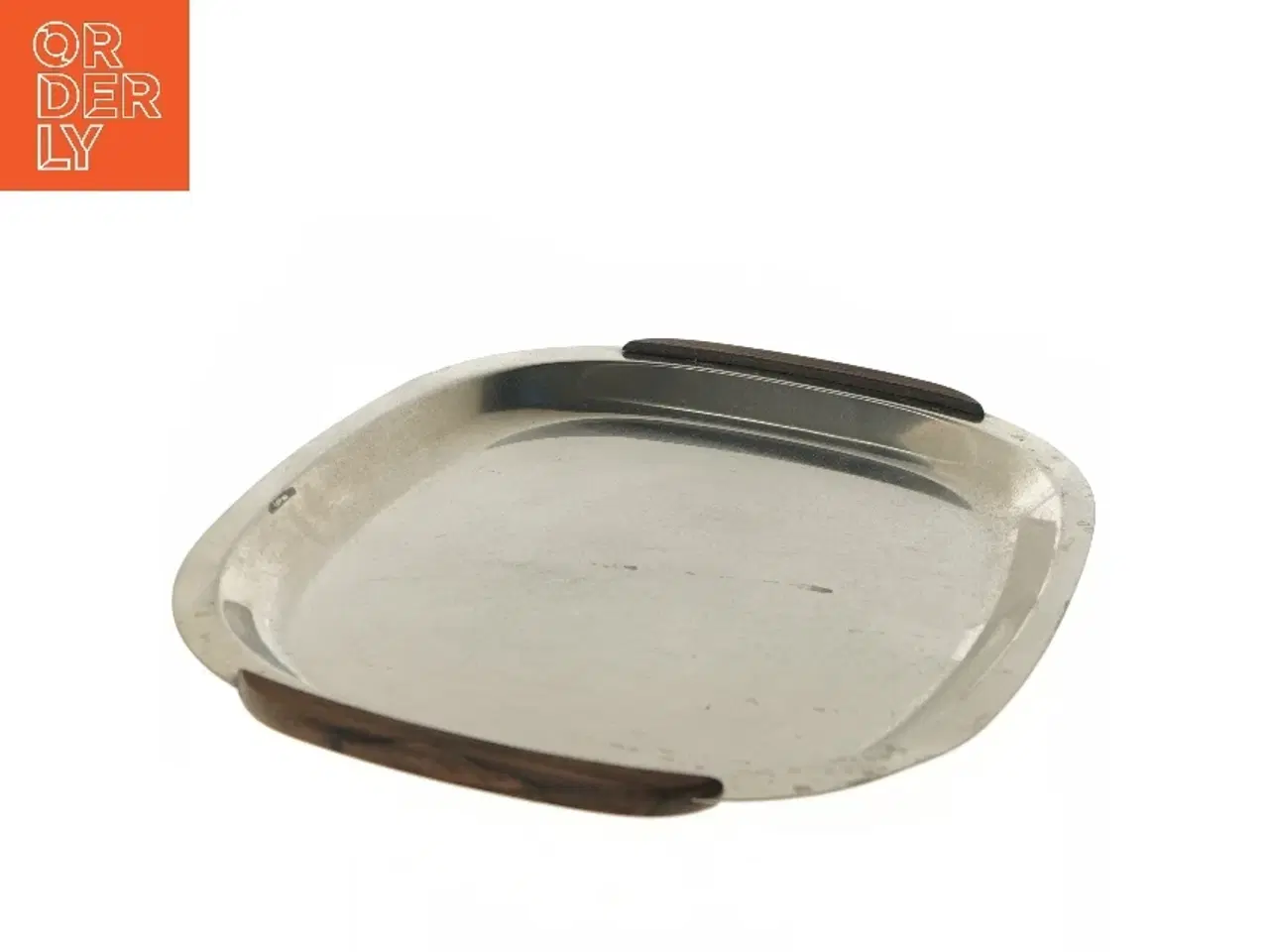 Billede 3 - Serveringsbakke med træhåndtag fra Lundtofte (str. 37x26 cm)